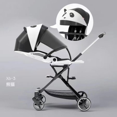 Playkids普洛可遛娃婴幼儿可躺可换向高景观轻便推车一键折叠X6X7 фотография