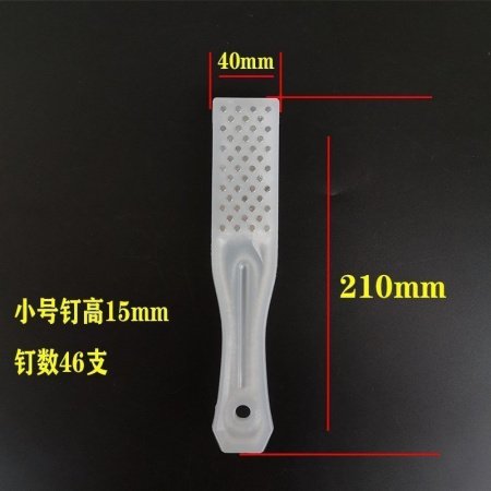 Рыбная чешуя из нержавеющей стали с пластиковой ручкой изображение