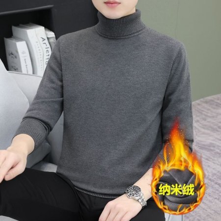 Мужской свитер с высоким воротником фото