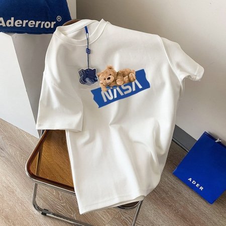 Летняя футболка из чистого хлопка с дизайном и принтом 2023 изображение