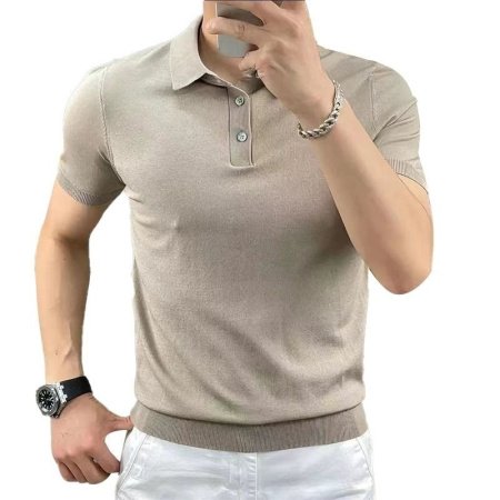 Мужская футболка POLO с коротким рукавом изображение