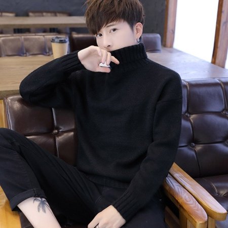 Мужской свитер с высоким воротником изображение