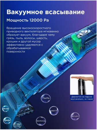 Автомобильный пылесос беспроводной GO-AP-04 / К12/ В18.5 детальное фото
