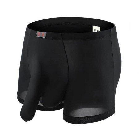 Мужские трусы с раздельным бельем и прозрачными пулями изображение