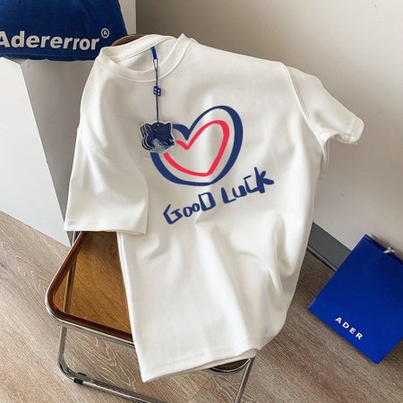 Летняя футболка из чистого хлопка с дизайном и принтом 2023 изображение