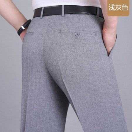 Летние мужские брюки из шелкового сурепа для делового стиля фотография