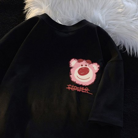 Летняя футболка с кроликами из 100% хлопка фотография