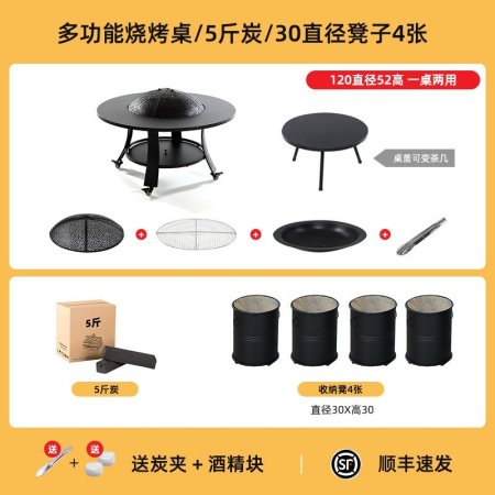 Набор для барбекю и разведения костра фото