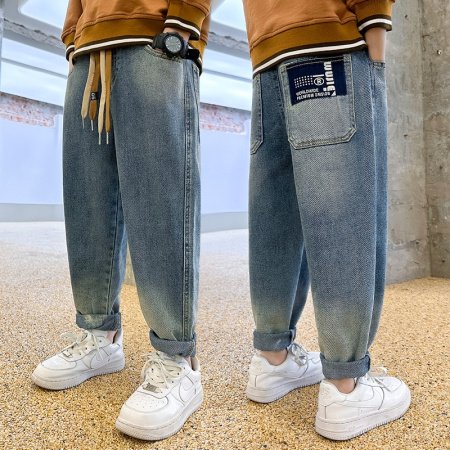 Детские джинсы 2024 весна-лето фотография