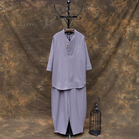 Китайский мужской костюм в стиле Чан с элементами древней китайской одежды фото