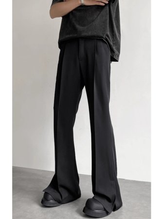 Мужские брюки с разрезом на костюме изображение