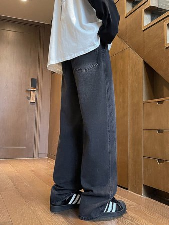 Джинсы мужские в стиле Хонконг весна фотография