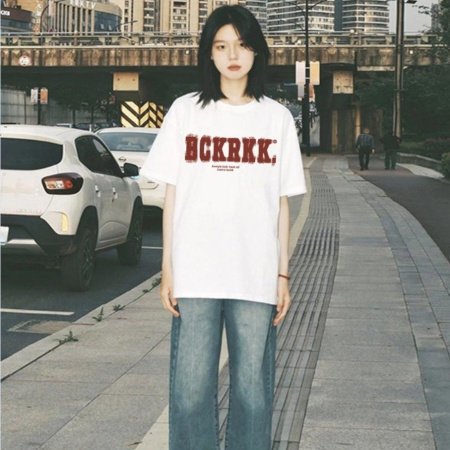 Женская футболка из чистого хлопка изображение