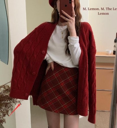 Женская шерстяная мини-юбка в клетку фото
