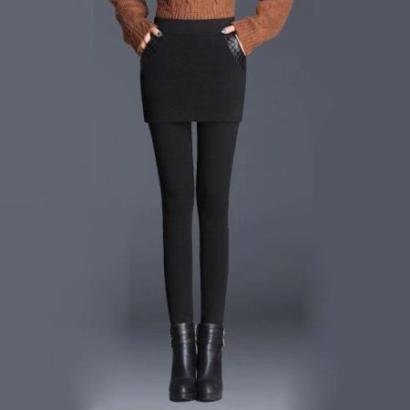 Женская зимняя юбка-платье с утеплением изображение