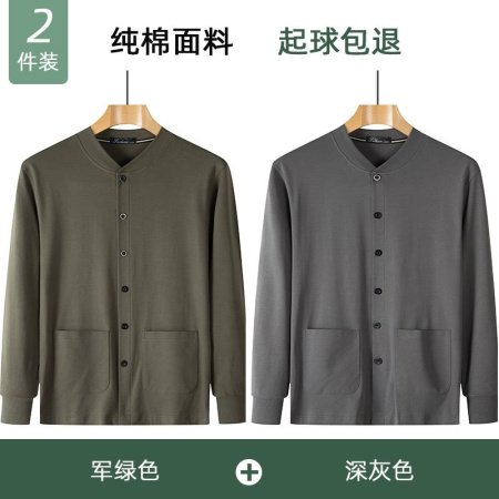 Мужская хлопковая футболка с длинным рукавом для пожилых фотография