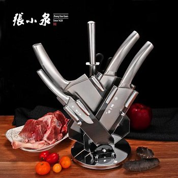 Набор ножей Zhang Xiaoquan Silver Heron 7 штук из нержавеющей стали изображение
