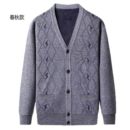 Мужской свитер с воротником V-образным фото