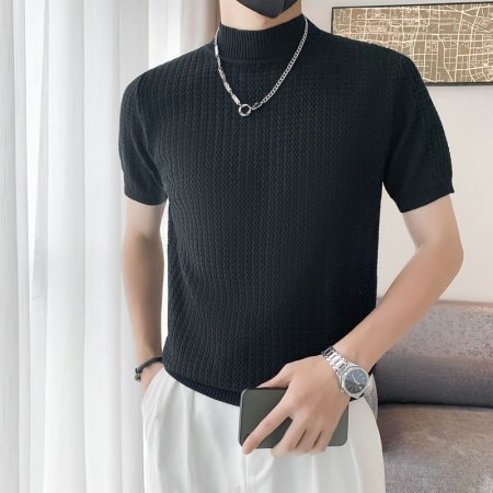 Мужской свитер с коротким рукавом изображение