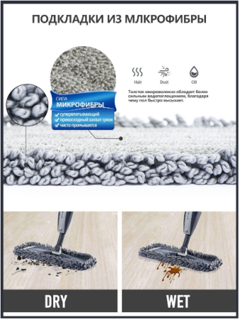 Швабра с распылителем Spray Pro GO-IU-4 / К25 / В20 детальное фото