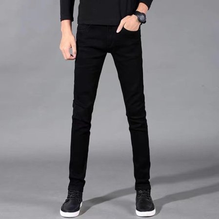 Черно-серые мужские джинсы весна 2023 изображение