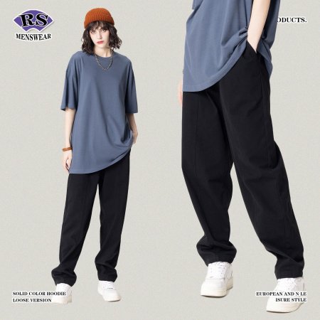 Readily Solved|2023春夏季梭织坠感纯色长裤 фото