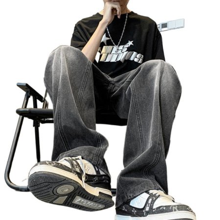 Мужские джинсы в стиле Vibe с черным градиентом фотография