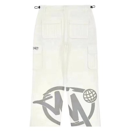 Мужские джинсы с принтом букв в стиле уличной моды изображение