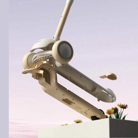 Детский трехколесный самокат изображение