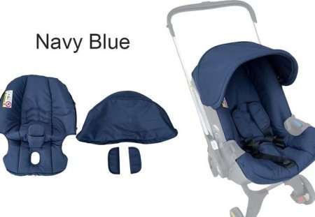 Детская коляска 4 в 1 Doona+ с накидкой, дождевым чехлом, москитной сеткой, сумкой для мамы и солнцезащитным козырьком изображение