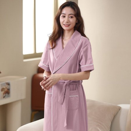 Мужской халат для сна и ванной комнаты из модального хлопка фотография