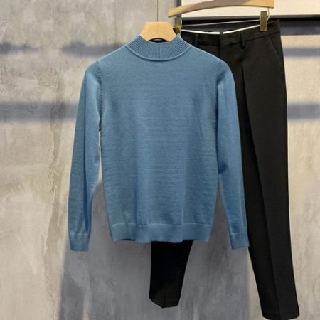 Мужской свитер с высоким воротником фото