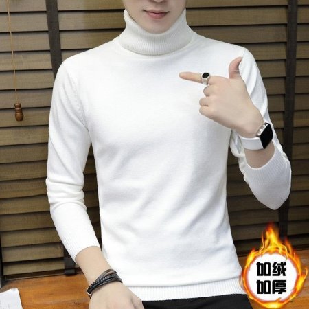 Мужской свитер с высоким воротником изображение