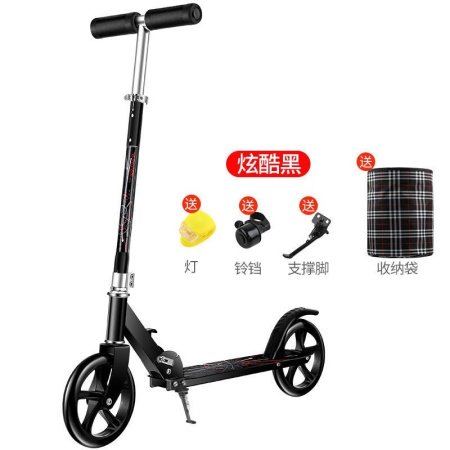 Детский самокат с большими колесами изображение