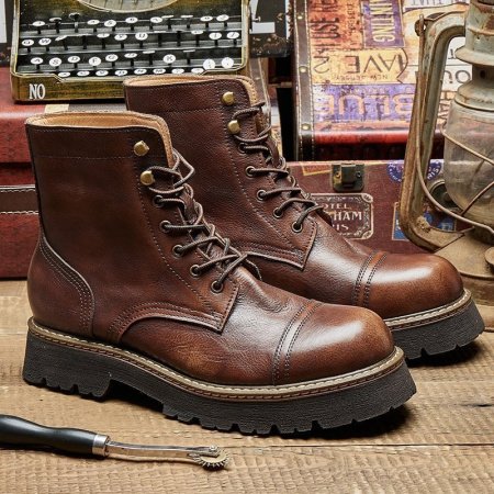 Мужские ботинки Martin 8111 из натуральной кожи фотография