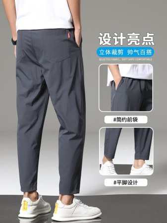 Летние мужские брюки из легкого материала изображение