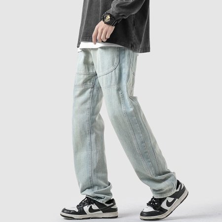 Черные джинсы прямого кроя фото