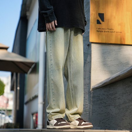 Мужские джинсы в стиле Гонконга фото