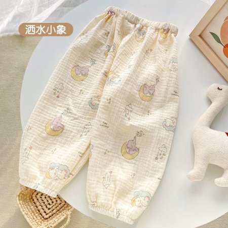 Летние детские штаны из марли фото