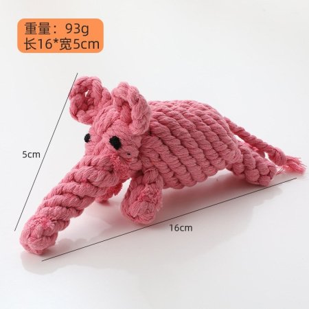 Плетеная игрушка для собак из хлопковой веревки изображение