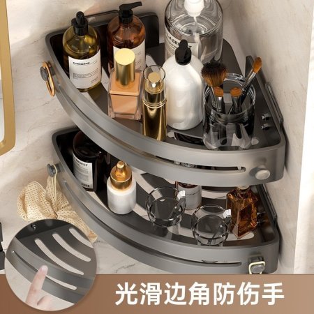 Угловая полка для ванной комнаты и кухни фотография