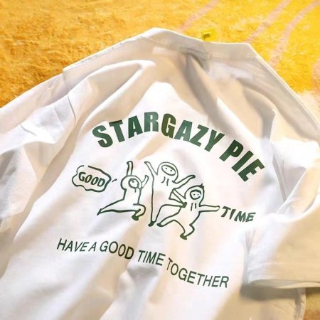 Летняя футболка из чистого хлопка с дизайном и принтом 2023 изображение