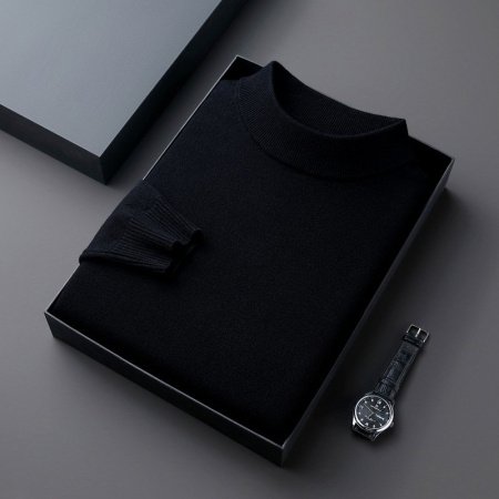 Мужской свитер с высоким воротником изображение