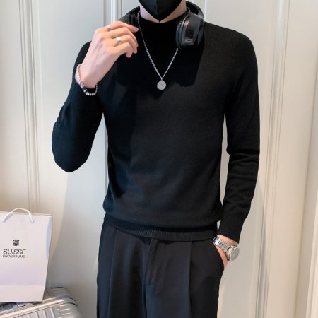 Мужской свитер с высоким воротником изображение