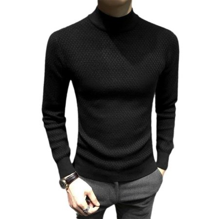 Мужской свитер с высоким воротником изображение