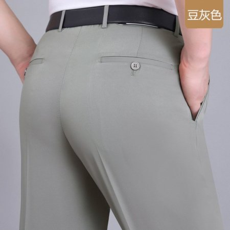 Летние мужские брюки из шелкового сурепа для делового стиля фотография