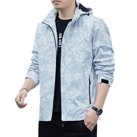 Мужская ветровка съемным капюшоном изображение