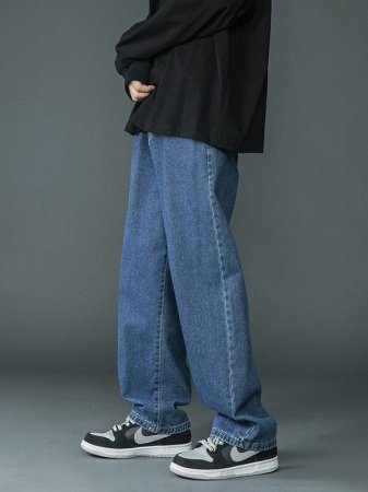 Мужские джинсы 2024 с прямыми штанинами фото