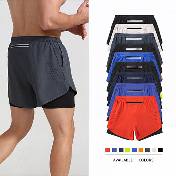 Мужские спортивные шорты для бега и марафона изображение