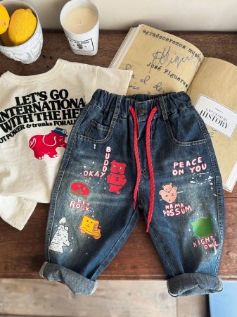 Детские джинсы Ququ Gugu 2024 лето фотография